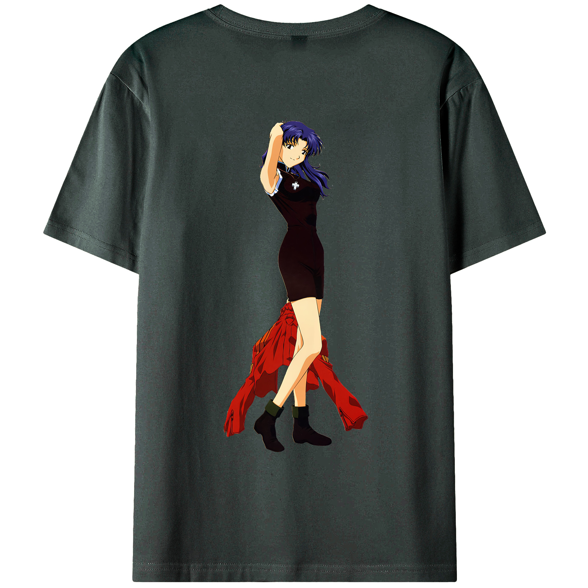 （画像用） EVA 新世紀エヴァンゲリオン 綿100％ メンズ半袖Tシャツ（バックプリント） 通気性